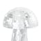 Silver Handmade Glass Mosaic Mushroom Mirror Sculpture Set